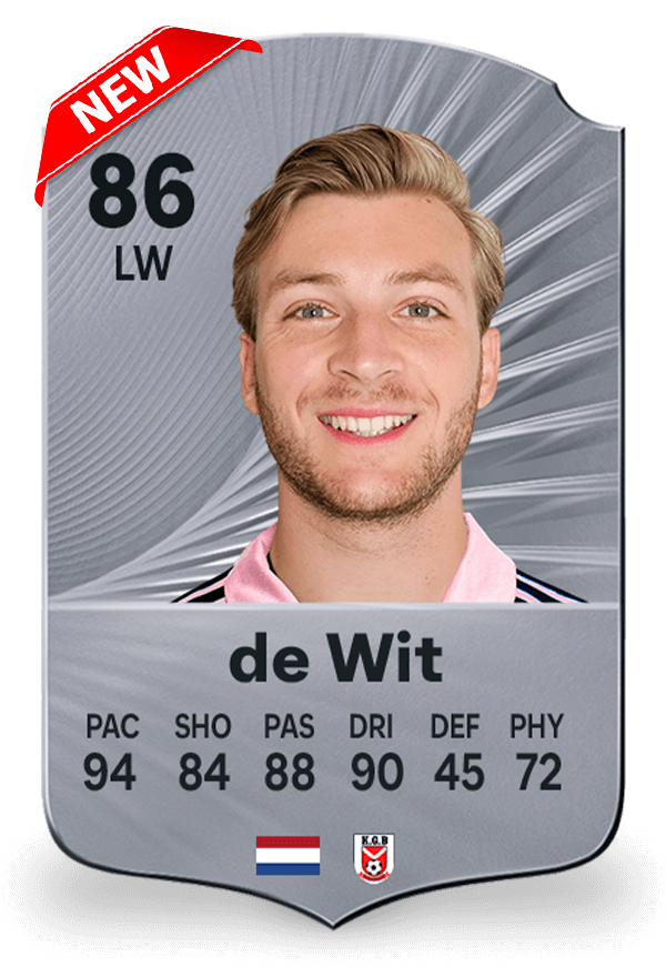 FC26 kaart zilver - eigen fifa kaart