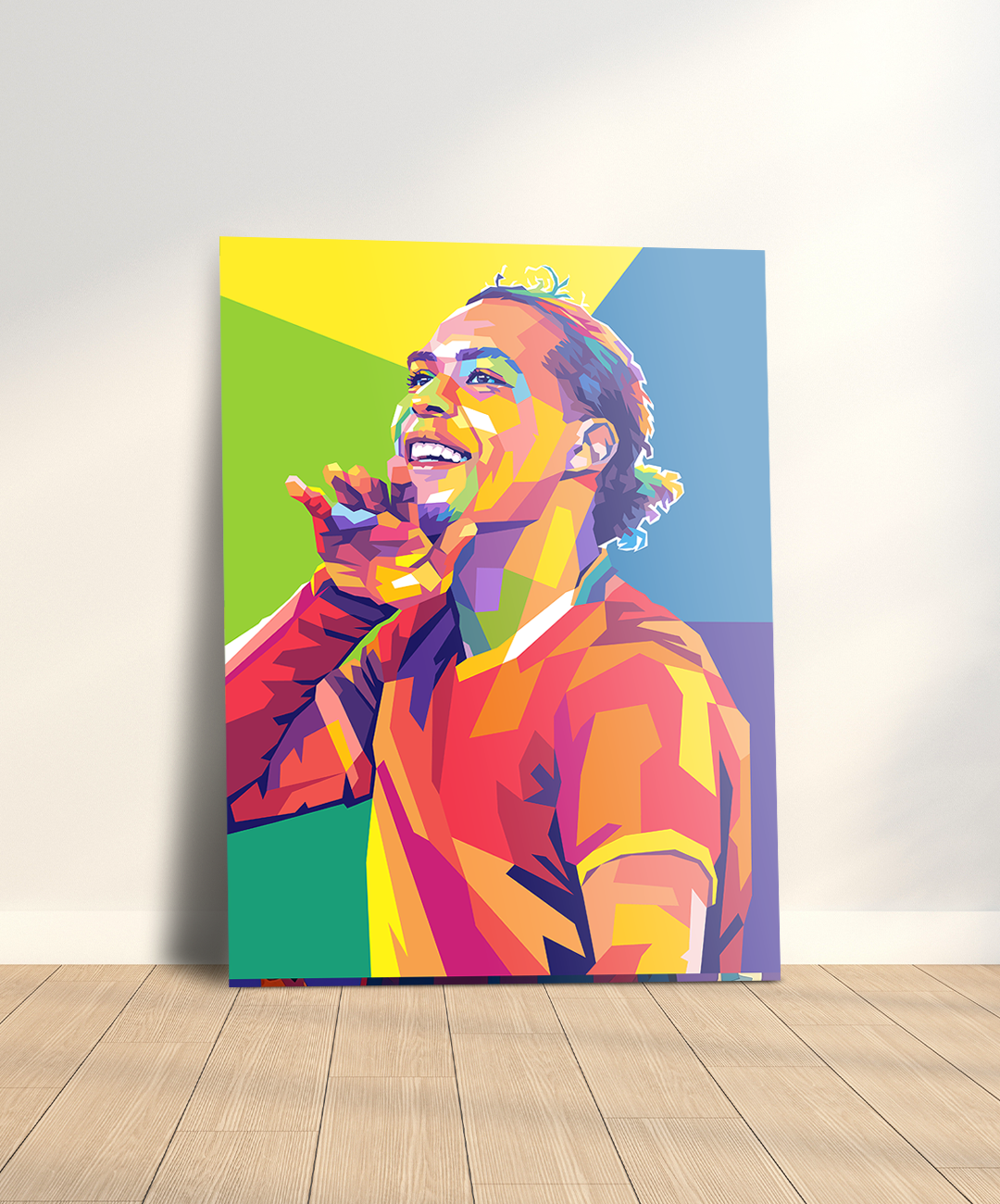 Pop Art Voetbalbord Virgil